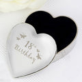 18th Butterflies Heart Trinket Box - Maker Mark Personalised Gifts