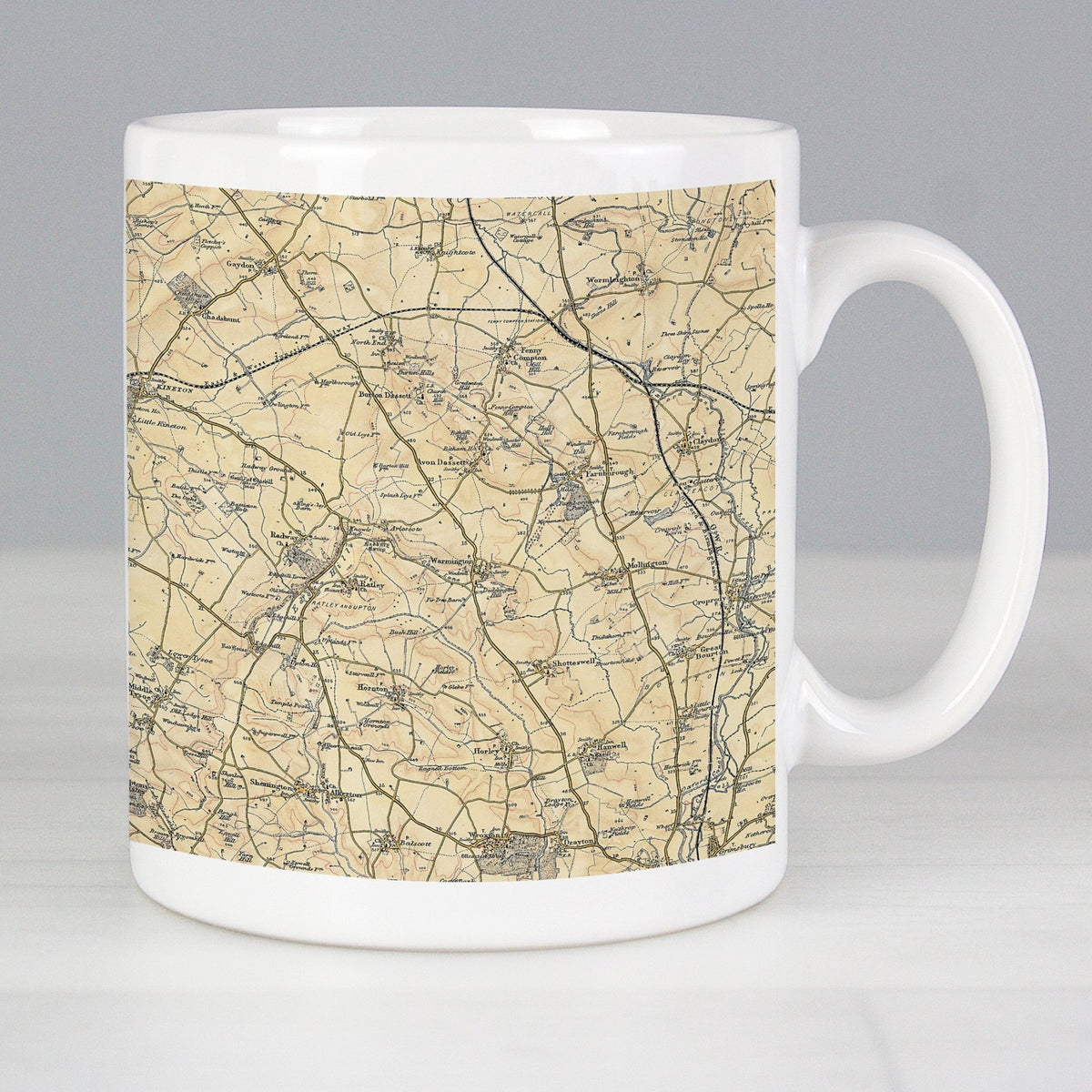 Personalised 1896 - 1904 Revised New Map Mug - Maker Mark Personalised Gifts