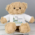 Personalised Blue Church Message Teddy Bear - Maker Mark Personalised Gifts