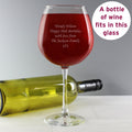 Personalised Bottle of Wine Glass - Maker Mark Personalised Gifts