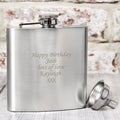 Personalised Boxed Stainless Steel Hip Flask - Maker Mark Personalised Gifts