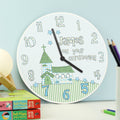 Personalised Church Boys Christening Clock - Maker Mark Personalised Gifts
