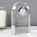 Personalised Crystal Clock - Maker Mark Personalised Gifts