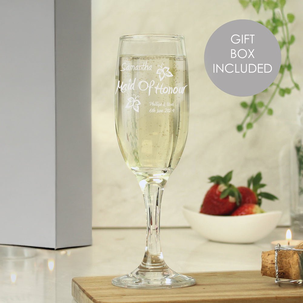 Personalised Elegance Flute - Maker Mark Personalised Gifts