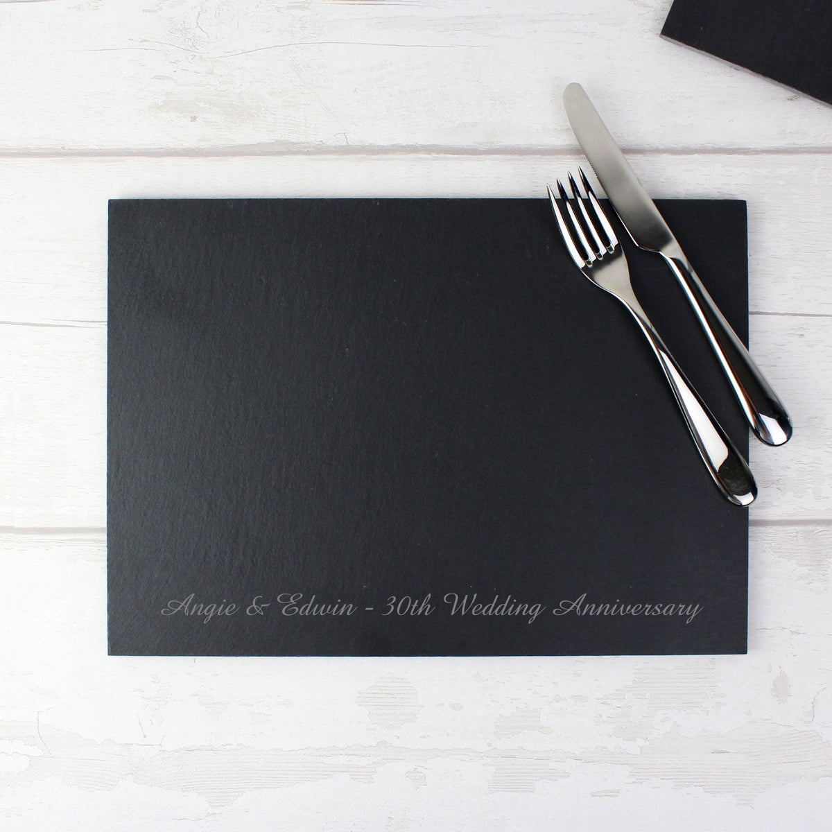 Personalised Engraved Slate Placemat - Maker Mark Personalised Gifts