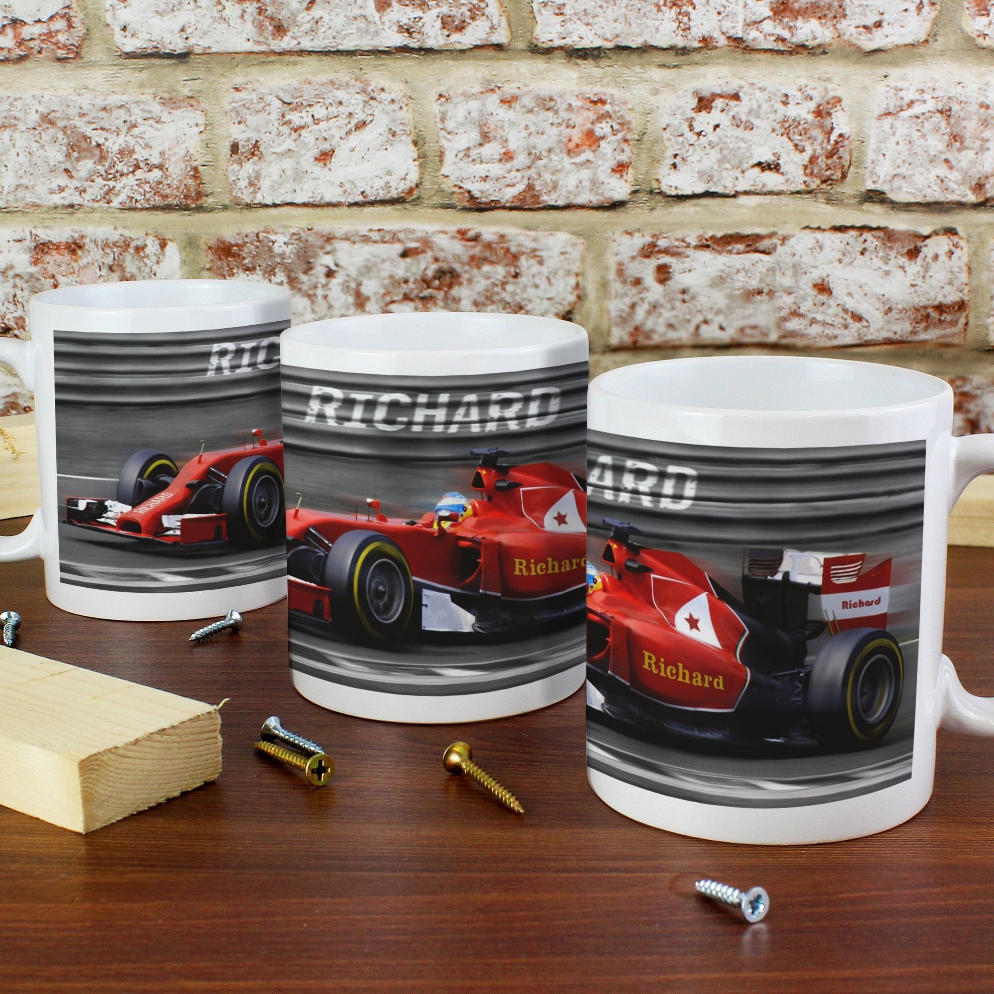 Personalised Formula 1 Mug - Maker Mark Personalised Gifts
