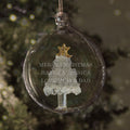 Personalised Glass Christmas Tree Bauble - Maker Mark Personalised Gifts