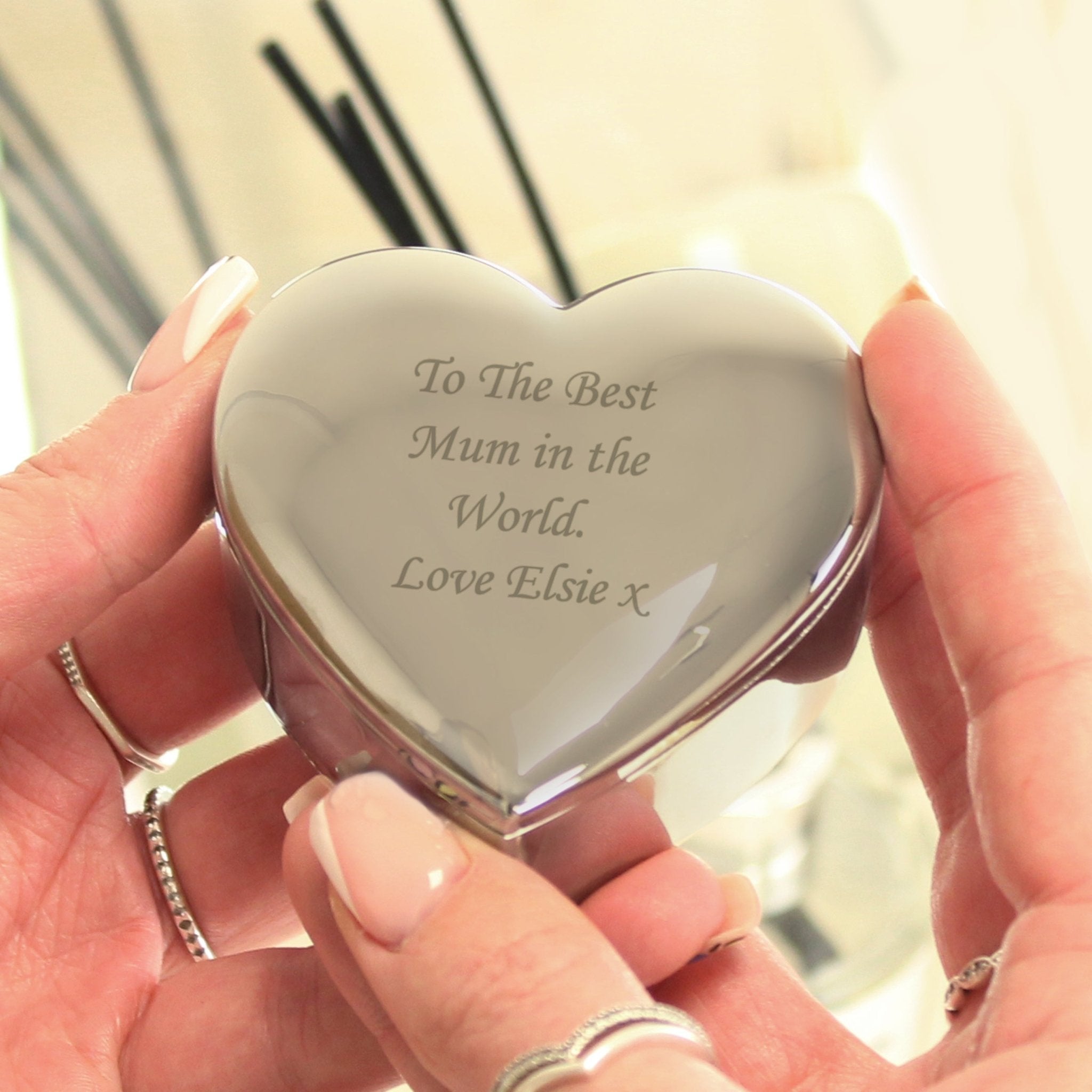 Personalised Heart Trinket Box - Maker Mark Personalised Gifts