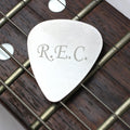 Personalised Initials Silver Plectrum - Maker Mark Personalised Gifts