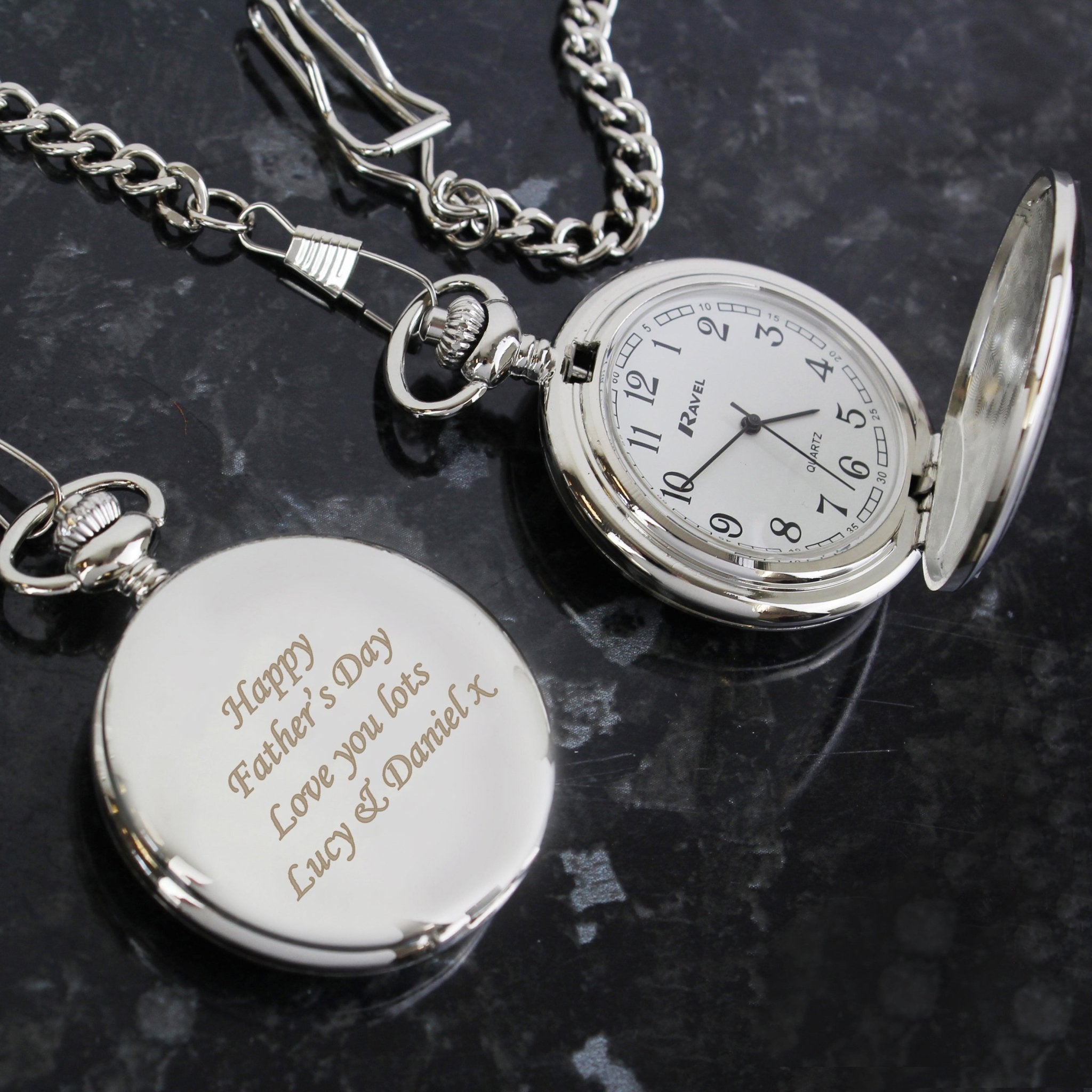 Personalised Pocket Fob Watch - Maker Mark Personalised Gifts