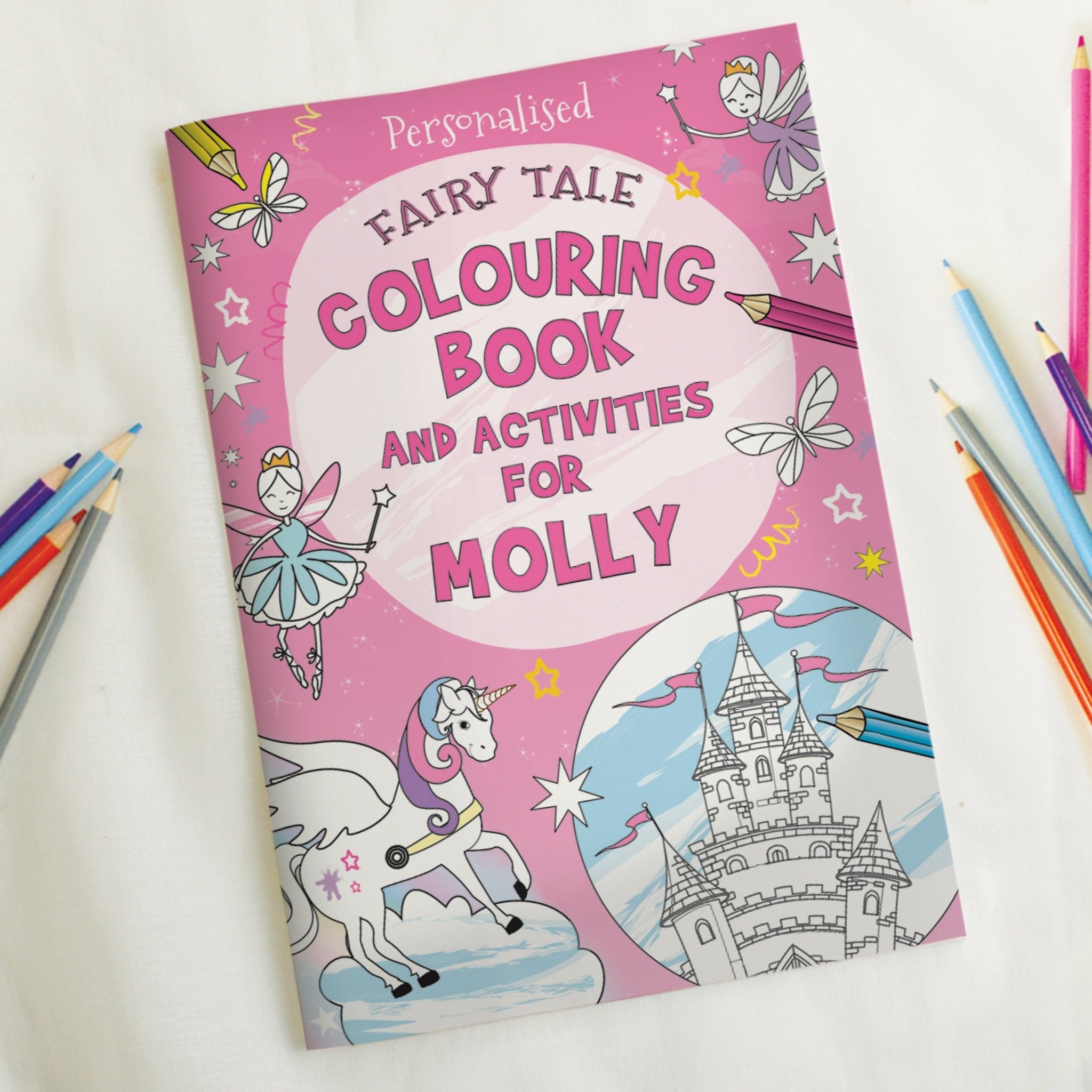 Personalised Princess & Unicorn Colouring Book - Maker Mark Personalised Gifts