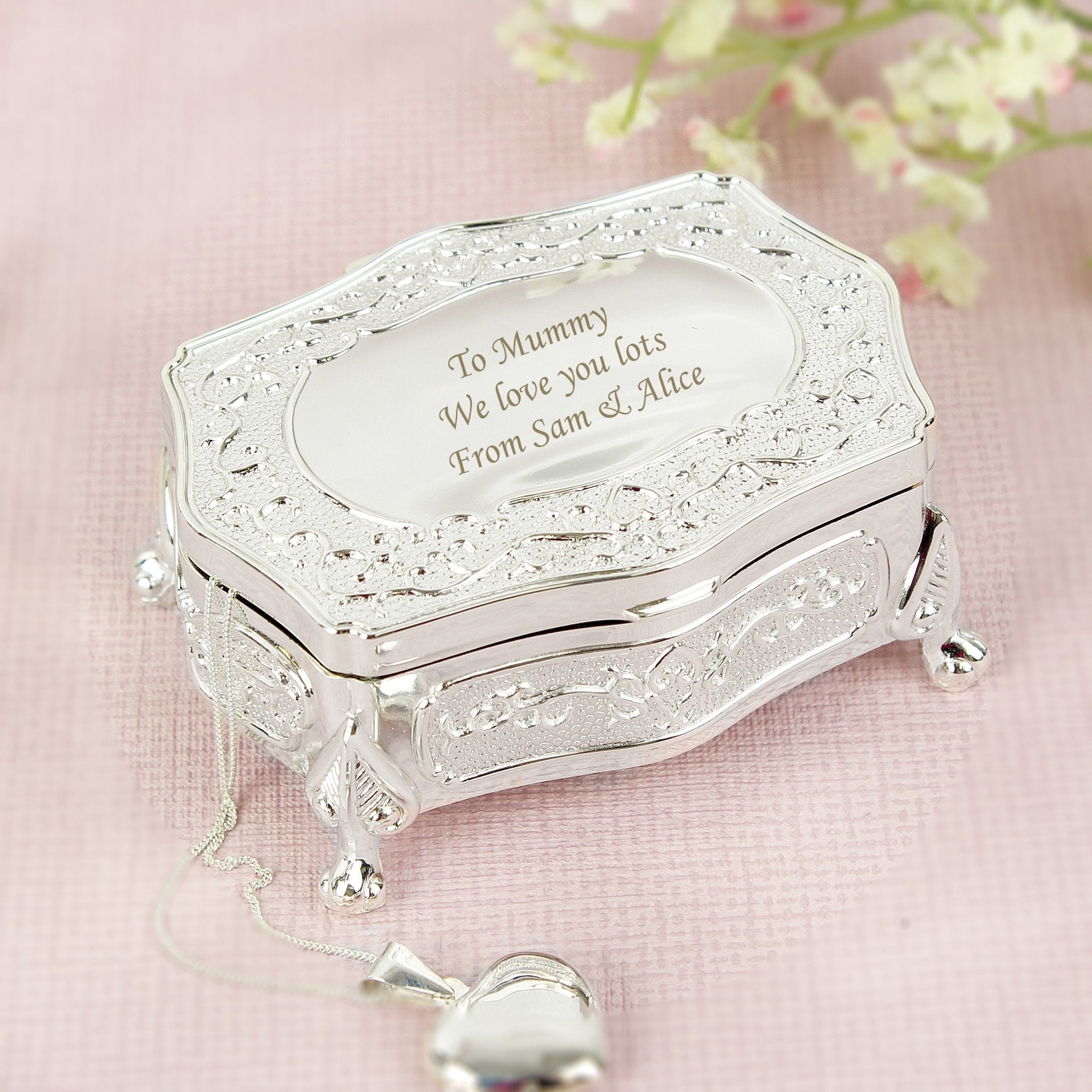 Personalised Small Antique Trinket Box - Maker Mark Personalised Gifts