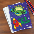 Personalised Space A5 Notebook - Maker Mark Personalised Gifts
